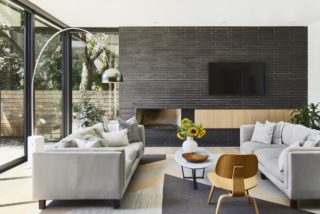 Modern Living Room Pecos Residence designed by Jay Corder Architect