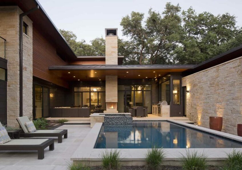 Cherry Lane Residence designed by Jay Corder Architect in Austin TX