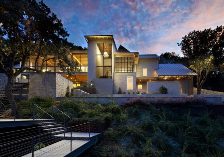 Exterior View of Horseshoe Bay Residence by Jay Corder Architect