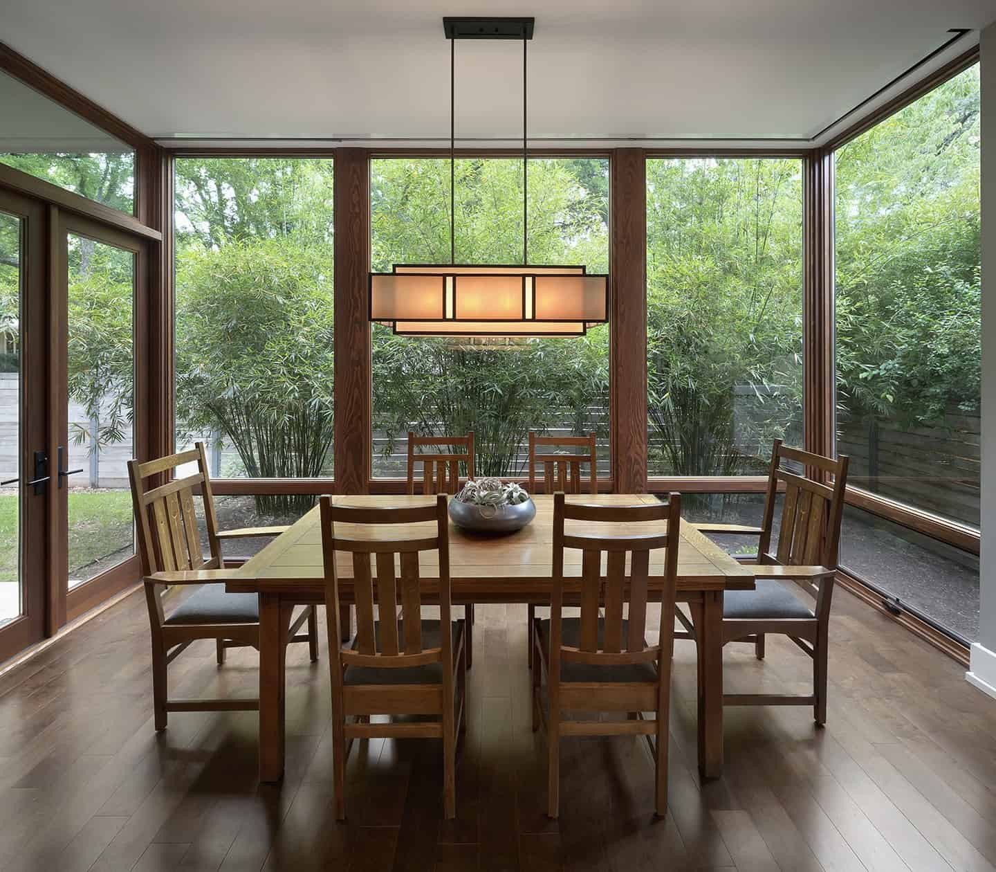 Breakfast Room Clearview Residence designed by Jay Corder, AIA